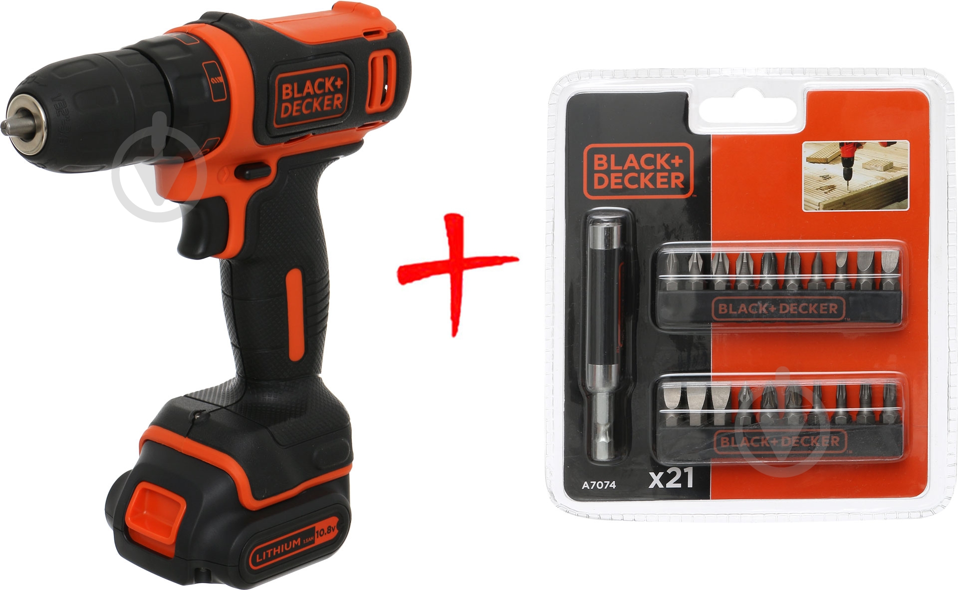 Шуруповерт аккумуляторный Black+Decker BDCDD12B_A - фото 1