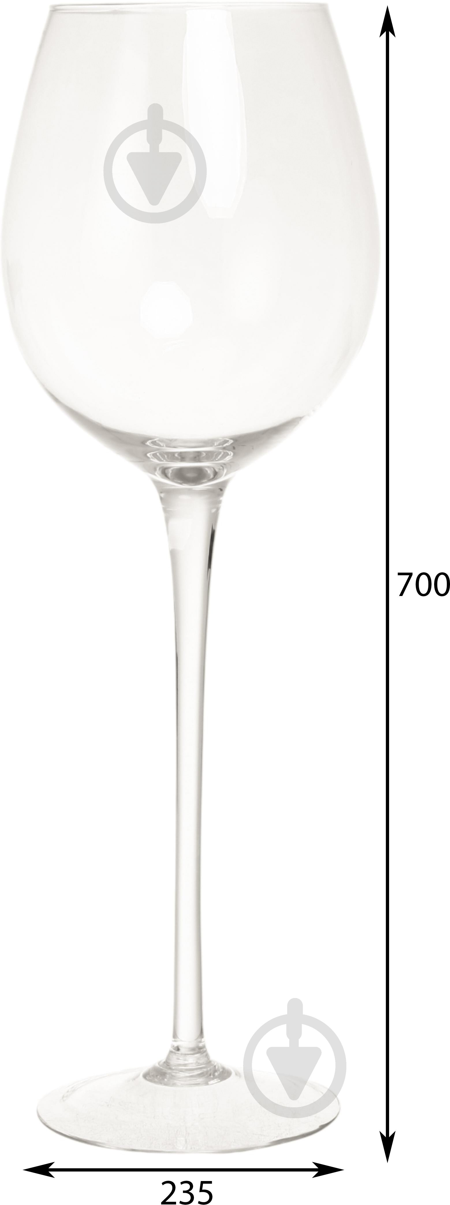 Ваза скляна Wrzesniak Glassworks на ніжці Бокал прозорий 70 см 19-1546B - фото 2 Ваза скляна Wrzesniak Glassworks на ніжці Бокал прозорий 70 см 19-1546B - фото 2