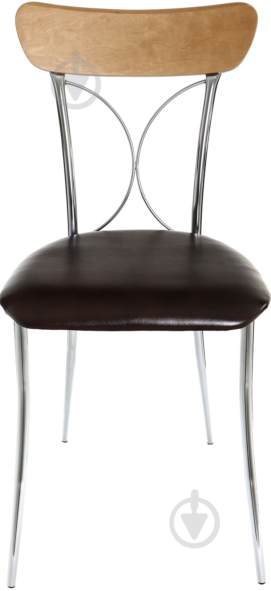 Стул обеденный AMF Art Metal Furniture Флавия хром хром/коричневый - фото 2