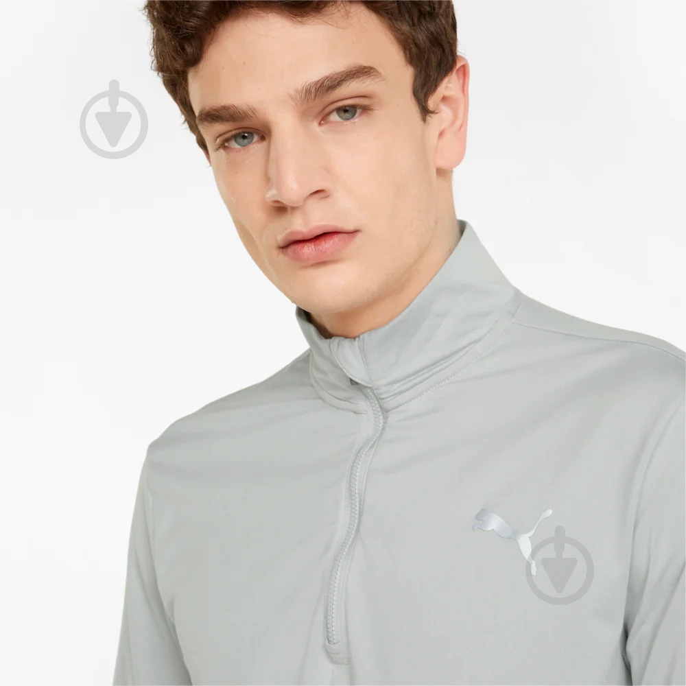 Футболка Puma RUN FAV 1 4 ZIP 52021119 р.2XL серый - фото 4 Футболка Puma RUN FAV 1 4 ZIP 52021119 р.2XL серый - фото 4