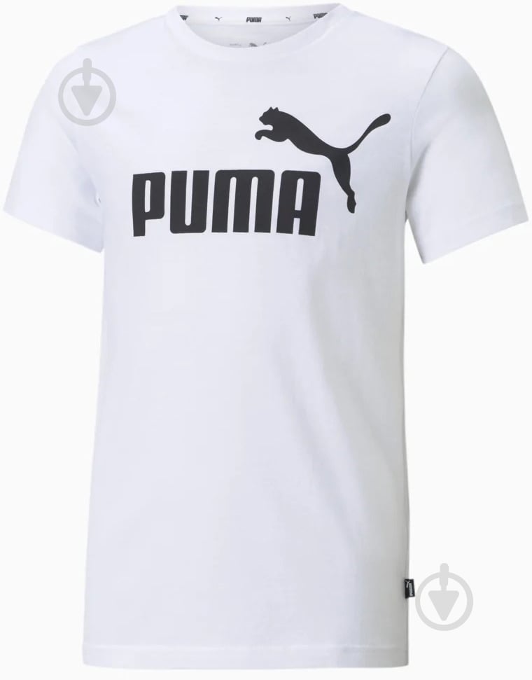Футболка Puma ESS LOGO TEE B 58696002 р.152 белый - фото 1