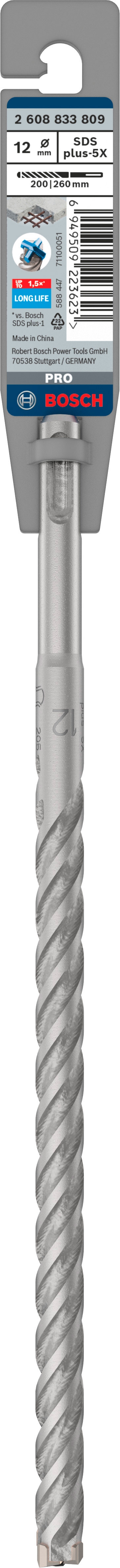 Бур Bosch SDS-plus 12x200 мм 260 мм 2608833809 - фото 3 Бур Bosch SDS-plus 12x200 мм 260 мм 2608833809 - фото 3