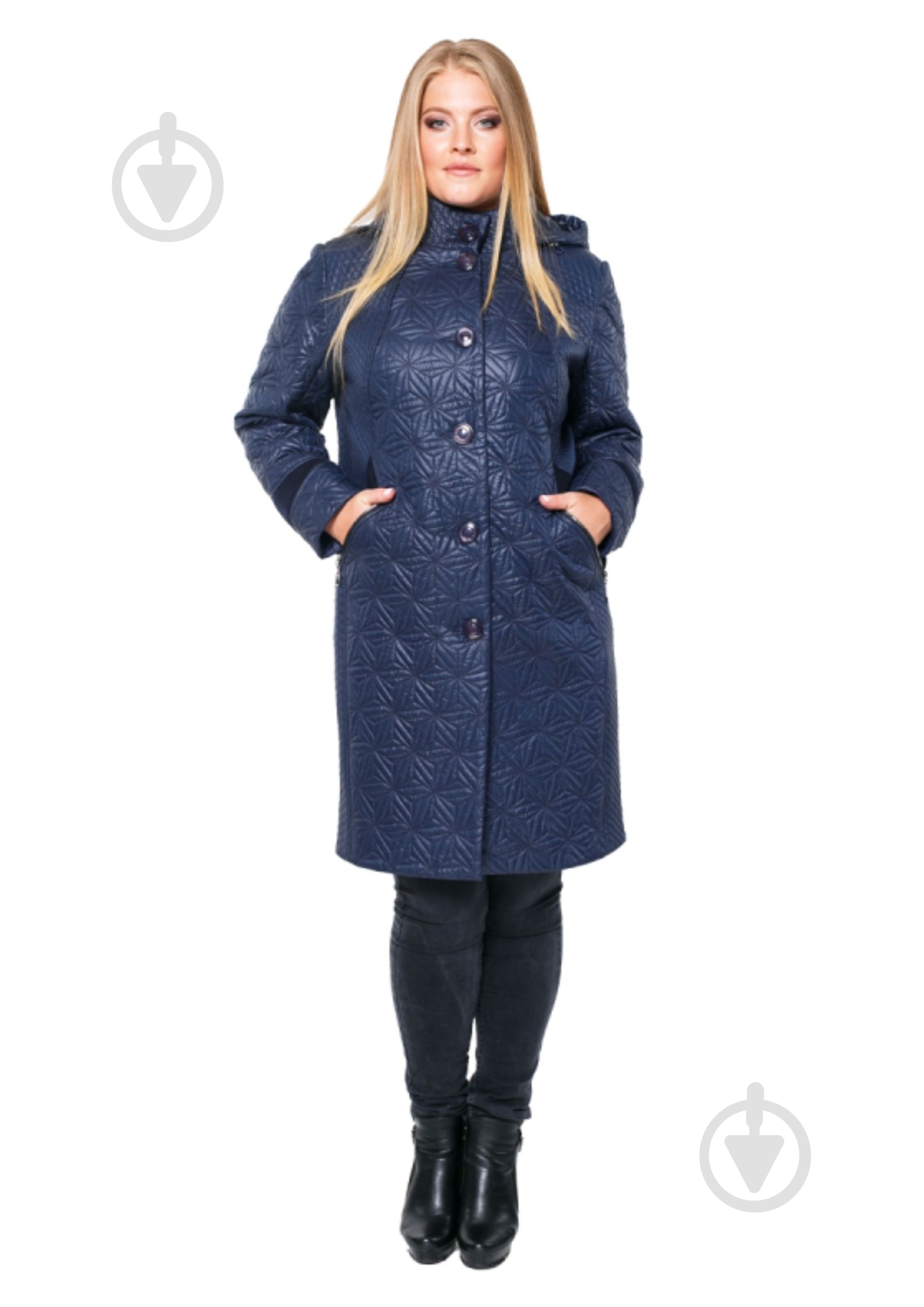 Куртка женское зимнее Adonis ЛАРИН D19-327/C#91A р.60 синее - фото 1