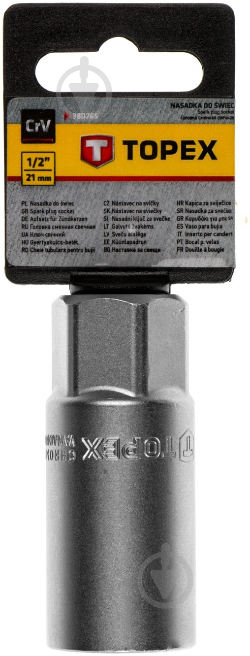 Головка свечная Topex Premium 38D765 - фото 3 Головка свечная Topex Premium 38D765 - фото 3