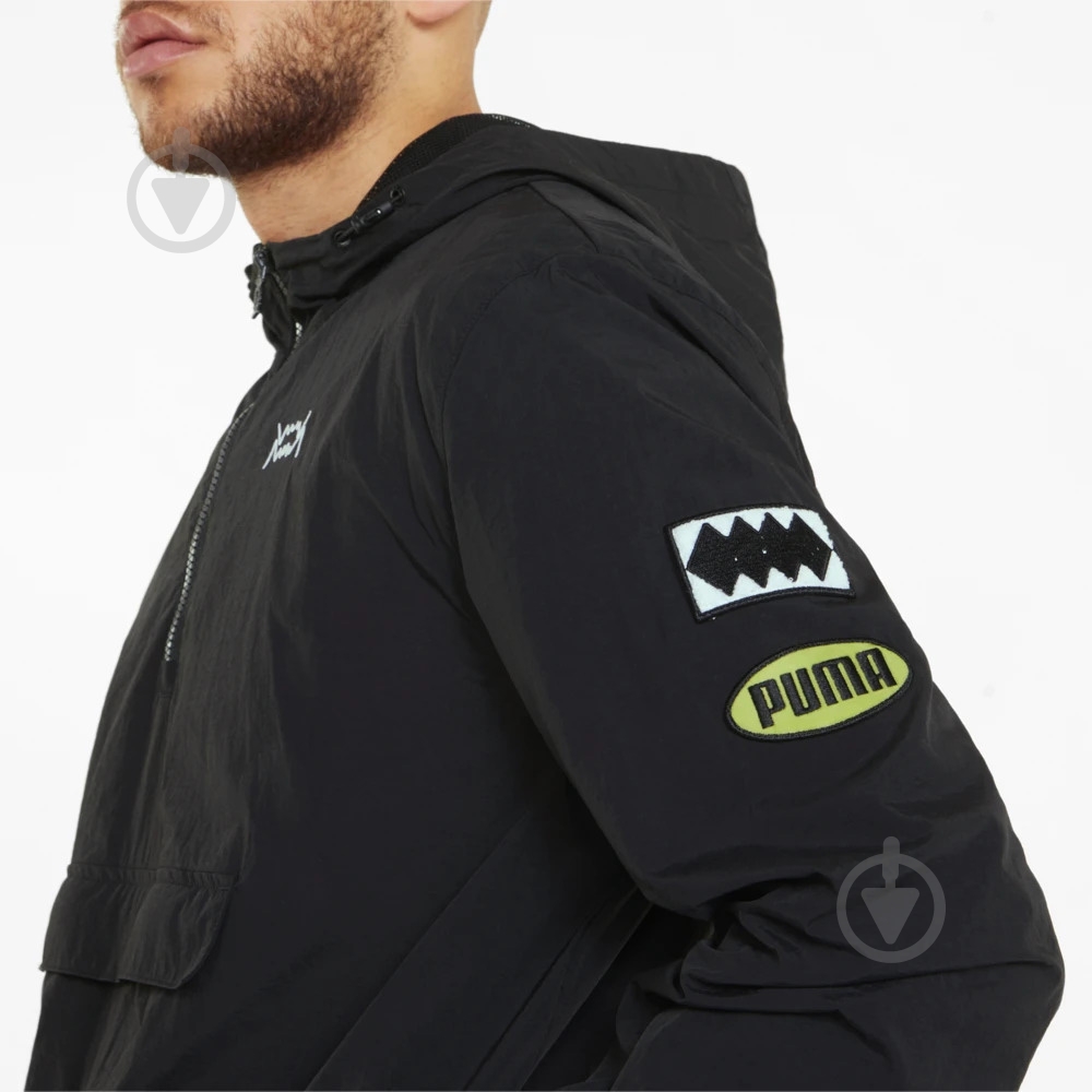 Анорак Puma SHORT CORNER PULLOVER 53418501 р.L черный - фото 4