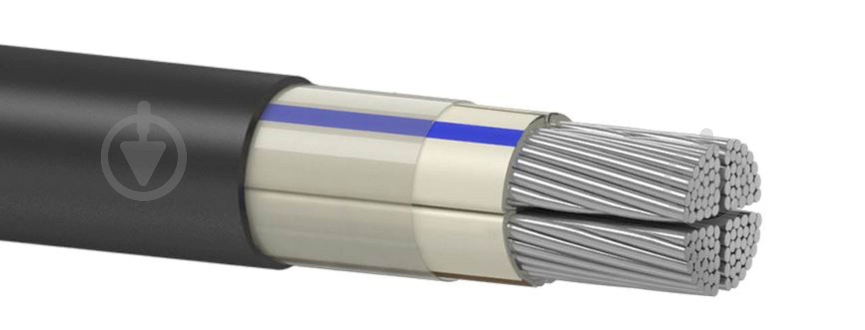 Кабель силовий Одескабель АВВГ 3x6,0+4,0 алюміній - фото 1