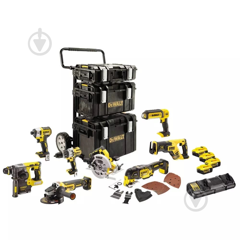 Набор аккумуляторного инструмента DeWalt DCK853P4 - фото 1 Набор аккумуляторного инструмента DeWalt DCK853P4 - фото 1