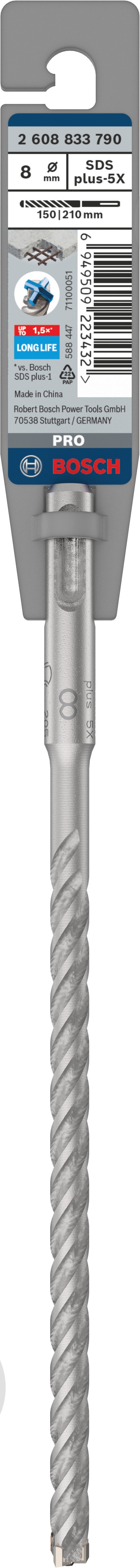 Бур Bosch SDS-plus 8x150 мм 210 мм 2608833790 - фото 4