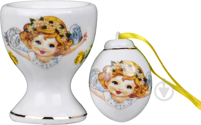 Набор пасхальный Lefard жовтий 2 предмети 943-091 - фото 1