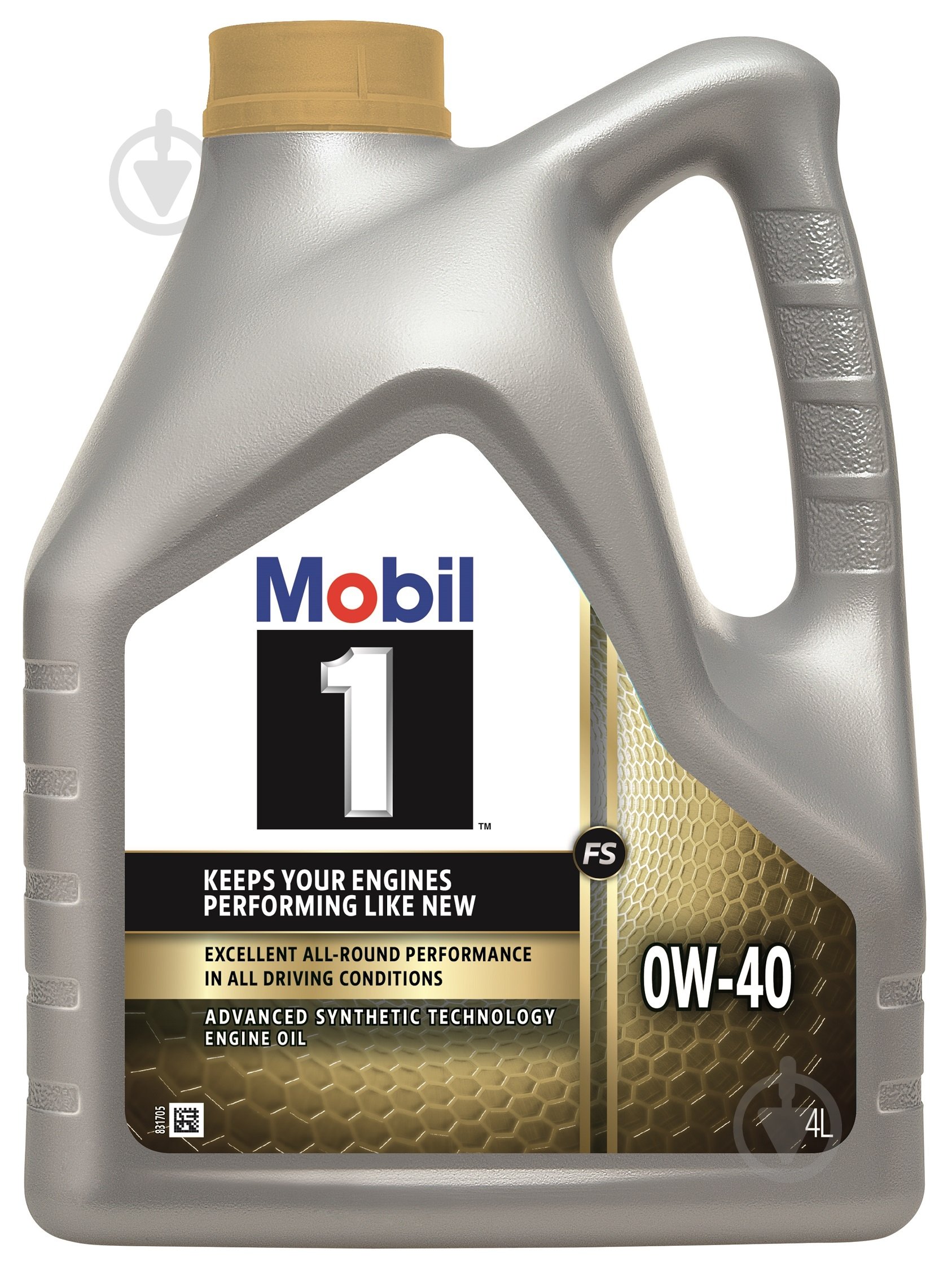 Моторна олива синтетична Mobil 1 FS 0W-40 4 л (MB 0W40 M1 4L) - фото 1