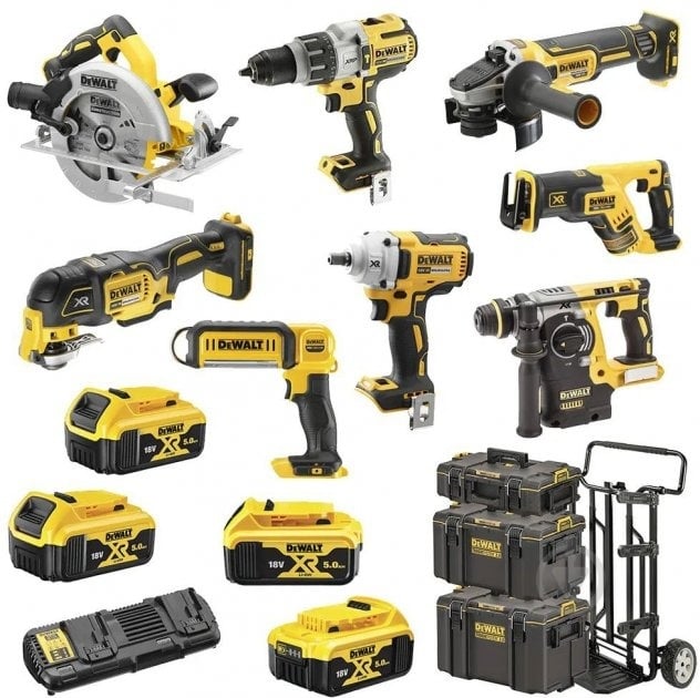 Набор аккумуляторного инструмента DeWalt DCK856P4 - фото 1 Набор аккумуляторного инструмента DeWalt DCK856P4 - фото 1