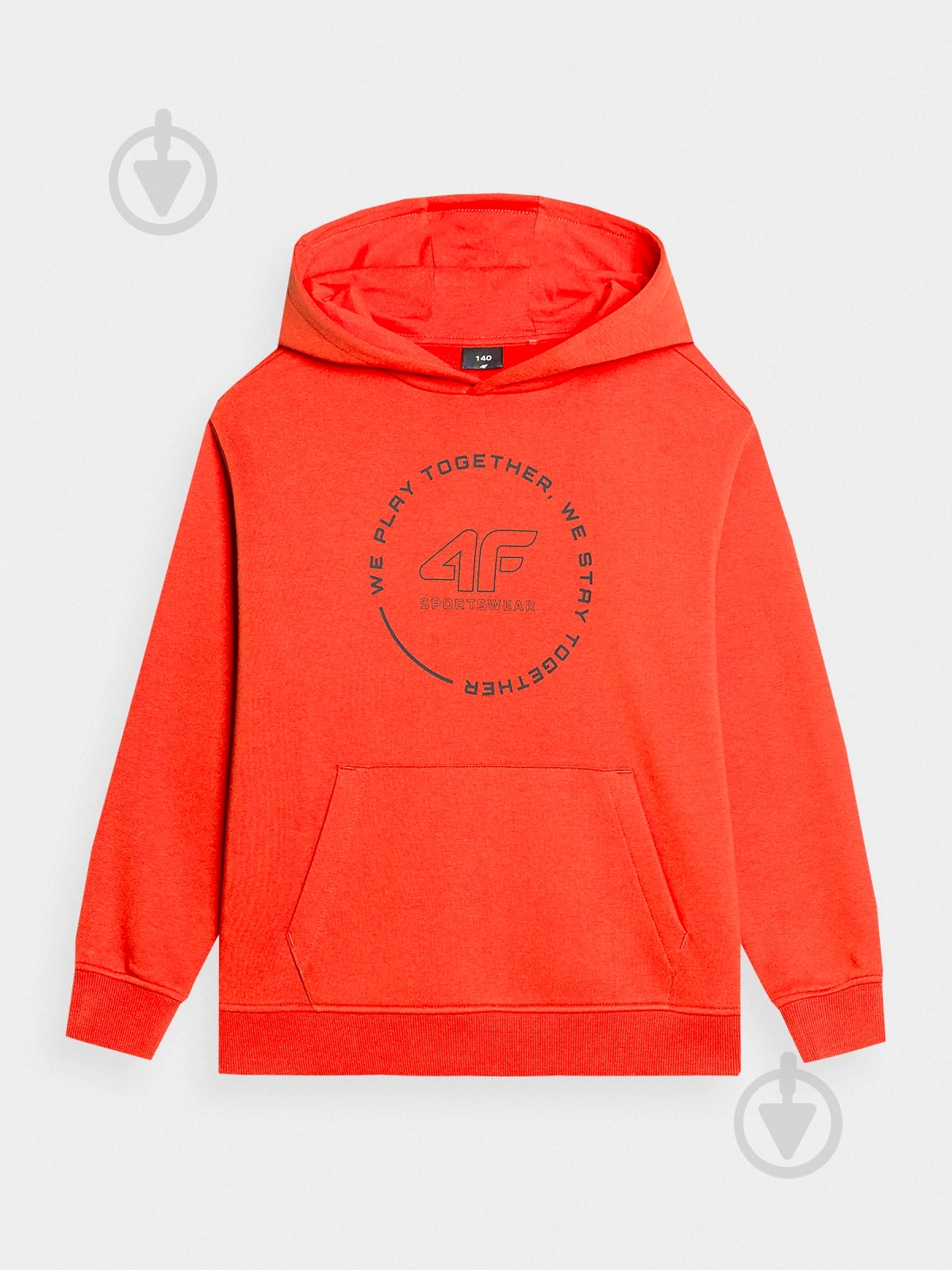 Джемпер 4F SWEATSHIRT M1090 4FJRAW23TSWSM1090-70S р.152 оранжевый - фото 1