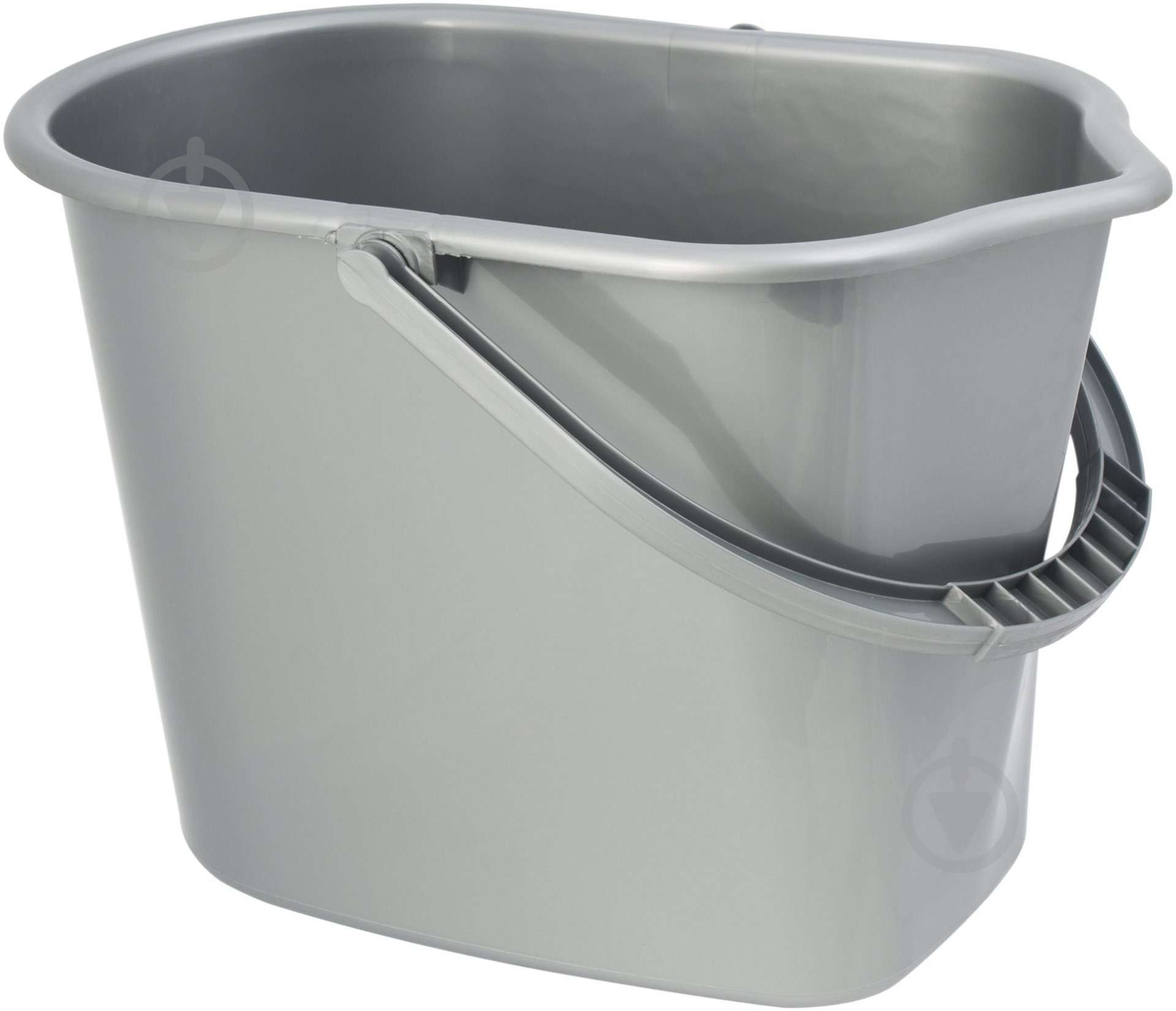 Ведро для швабры York хозяйственное 10 л серый - фото 1