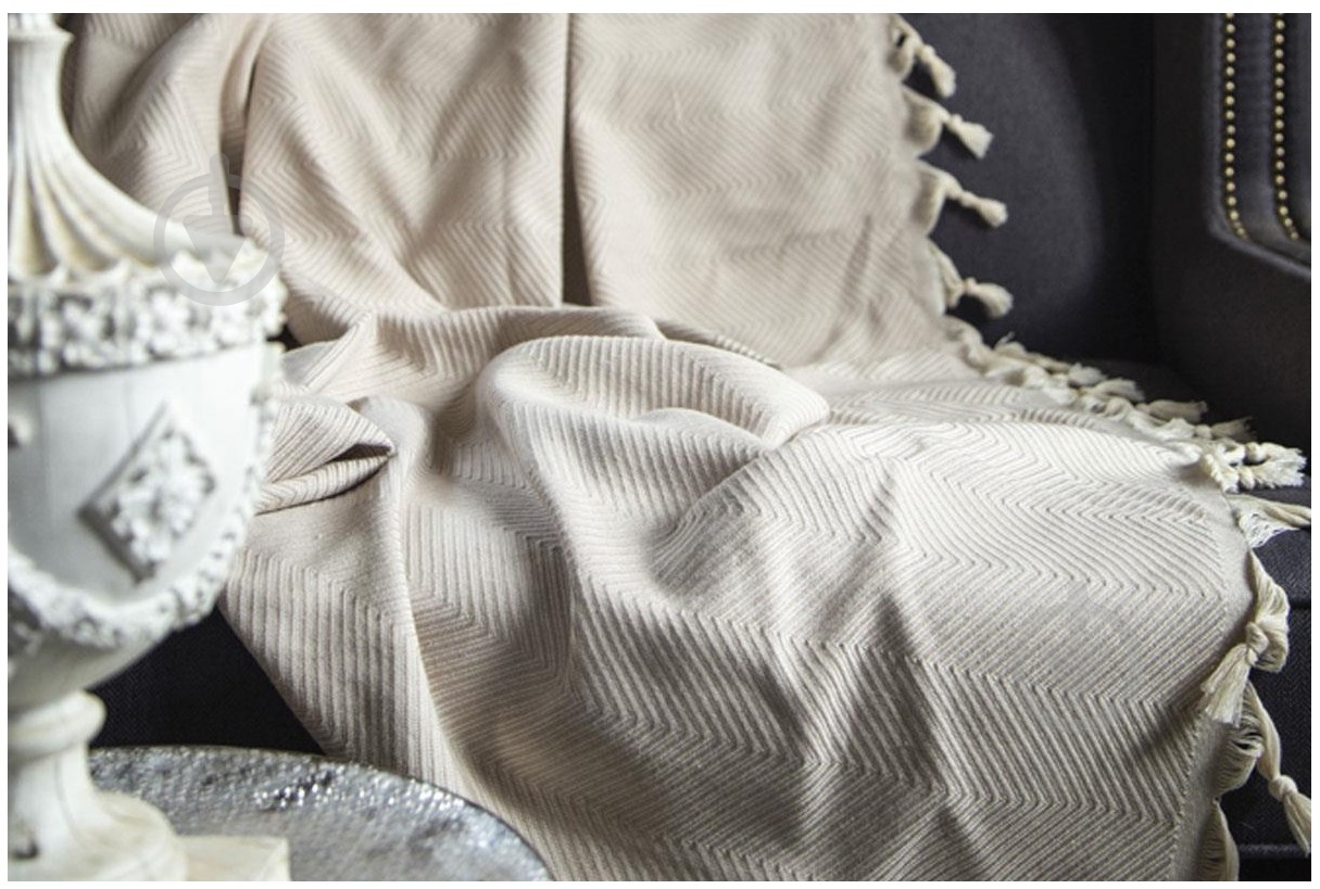 Плед decon natural 170x230 см серый Issimo - фото 1