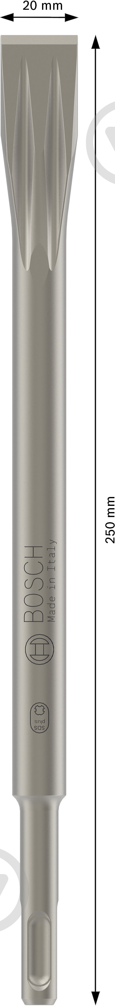 Зубило Bosch SDS-plus 20x250 мм 2609390394 - фото 2