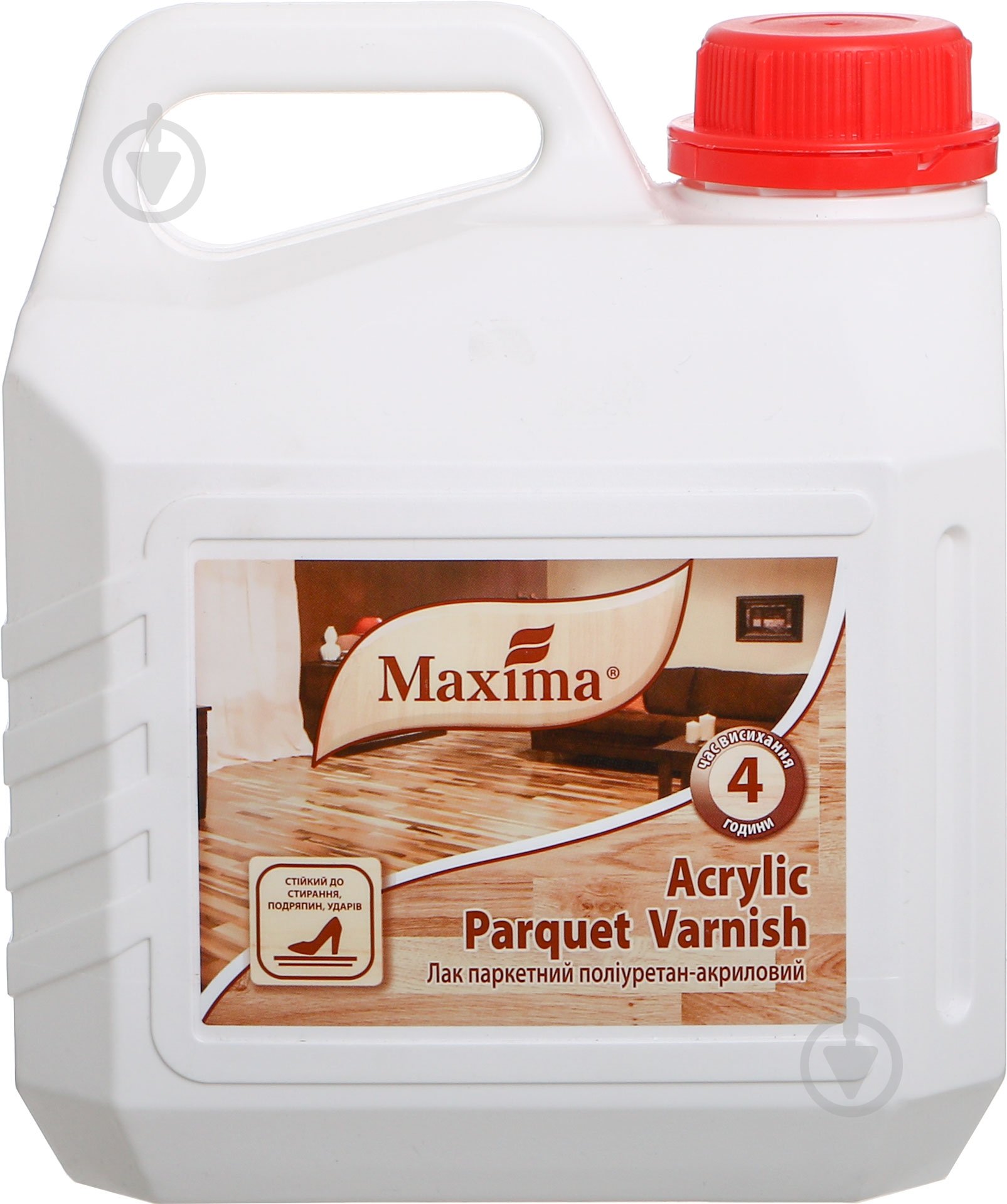 Лак паркетний Acrylic Parquet Varnish Maxima глянець безбарвний 2,5 л - фото 1