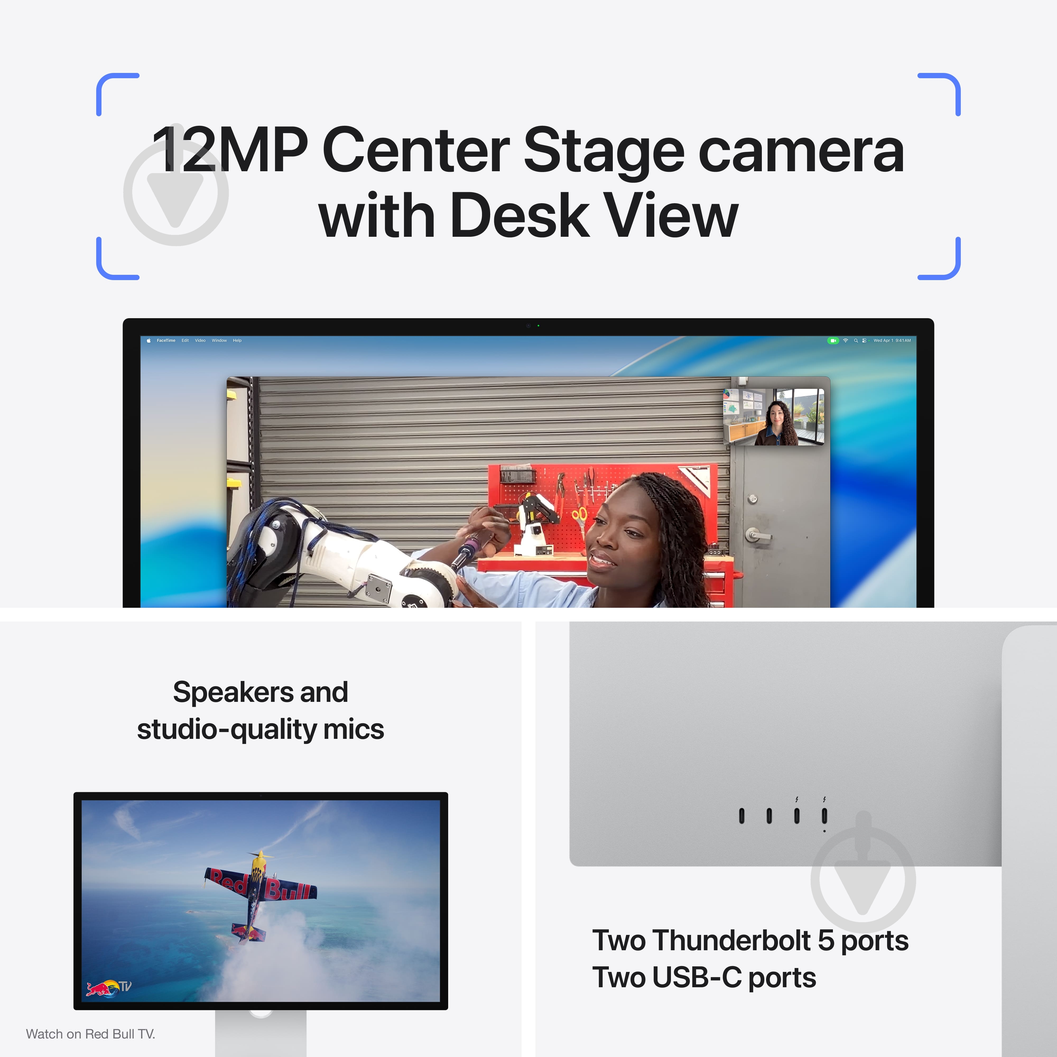 Монитор Apple Studio Display 2026 5K Standard glass 27" (MFEW4RU/A) - фото 4