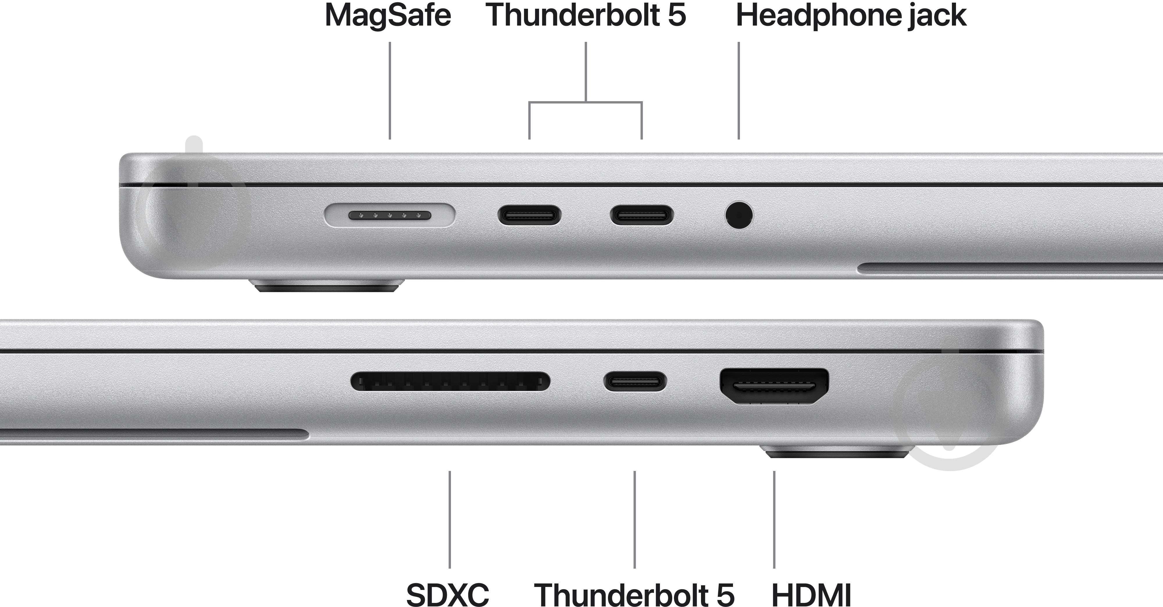 Ноутбук Apple MacBook Pro M5 Max 2026 48GB/2TB 16,2" (MGE94UA/A) silver - фото 7 Ноутбук Apple MacBook Pro M5 Max 2026 48GB/2TB 16,2" (MGE94UA/A) silver - фото 7