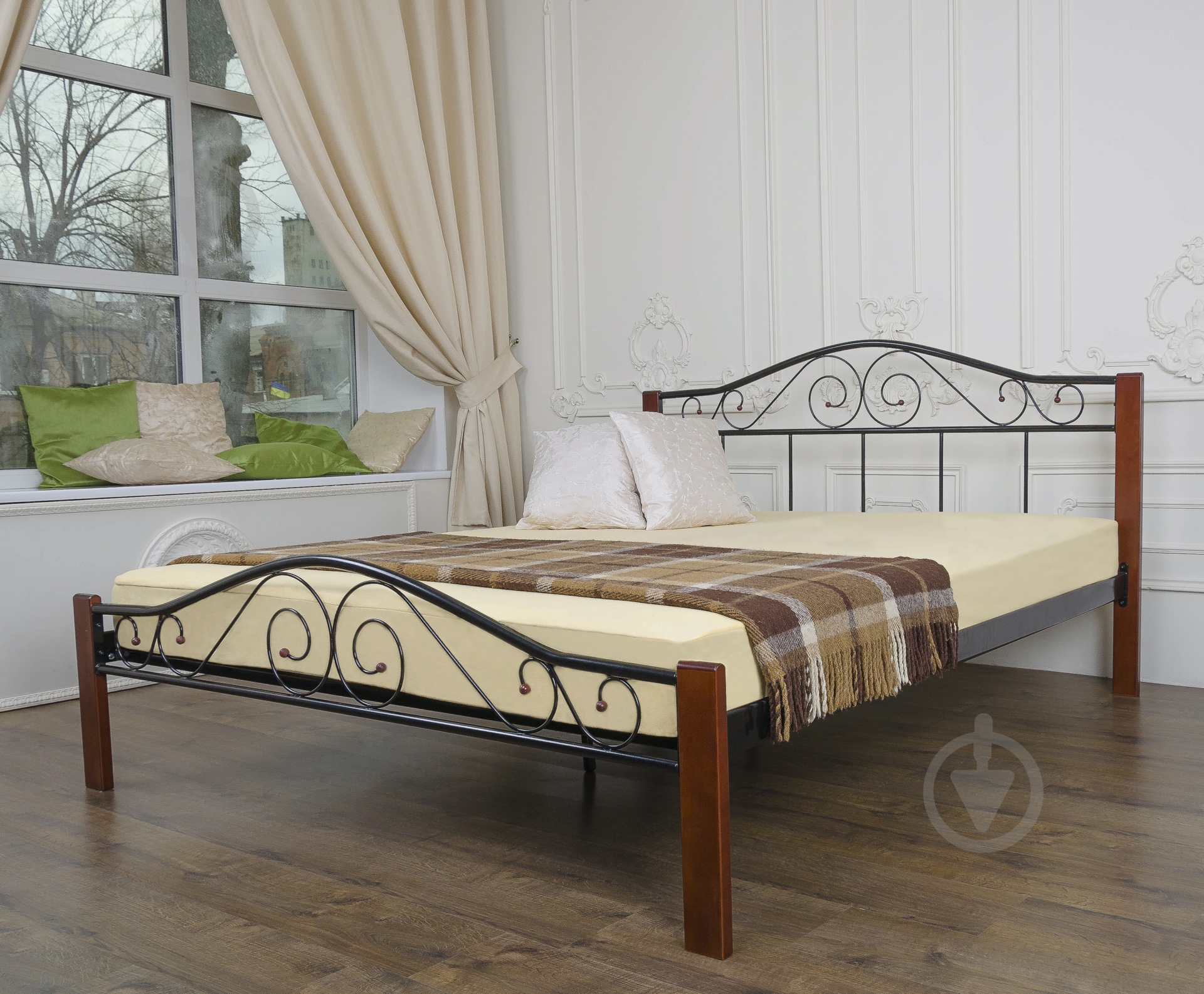 УЦЕНКА! Кровать Eagle E1663 Vederi 160x200 см черный (УЦ №161) - фото 1