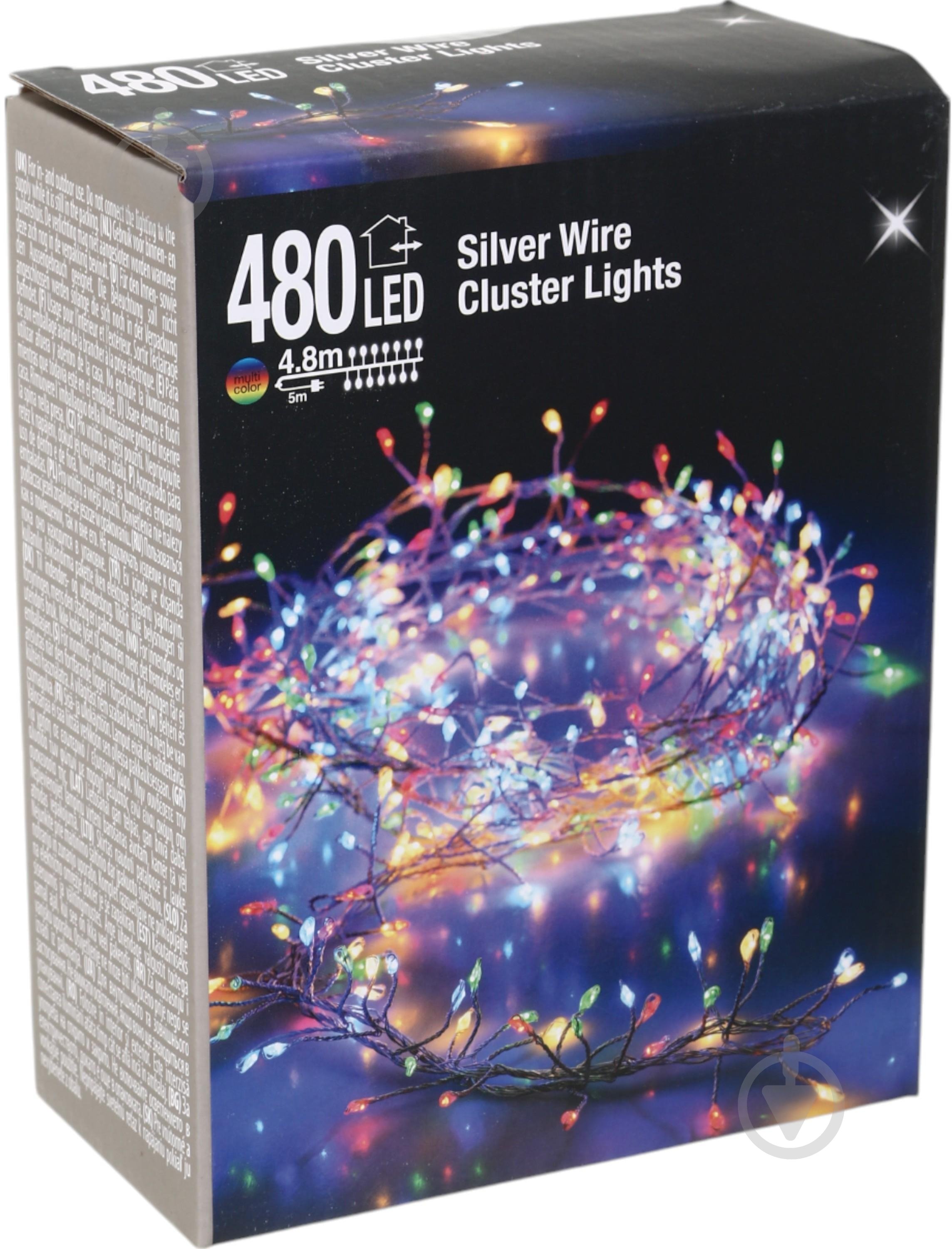 Електрогірлянда Koopman мульті вбудований світлодіод (LED) 48 ламп 4,8 м (AX8717440) - фото 4