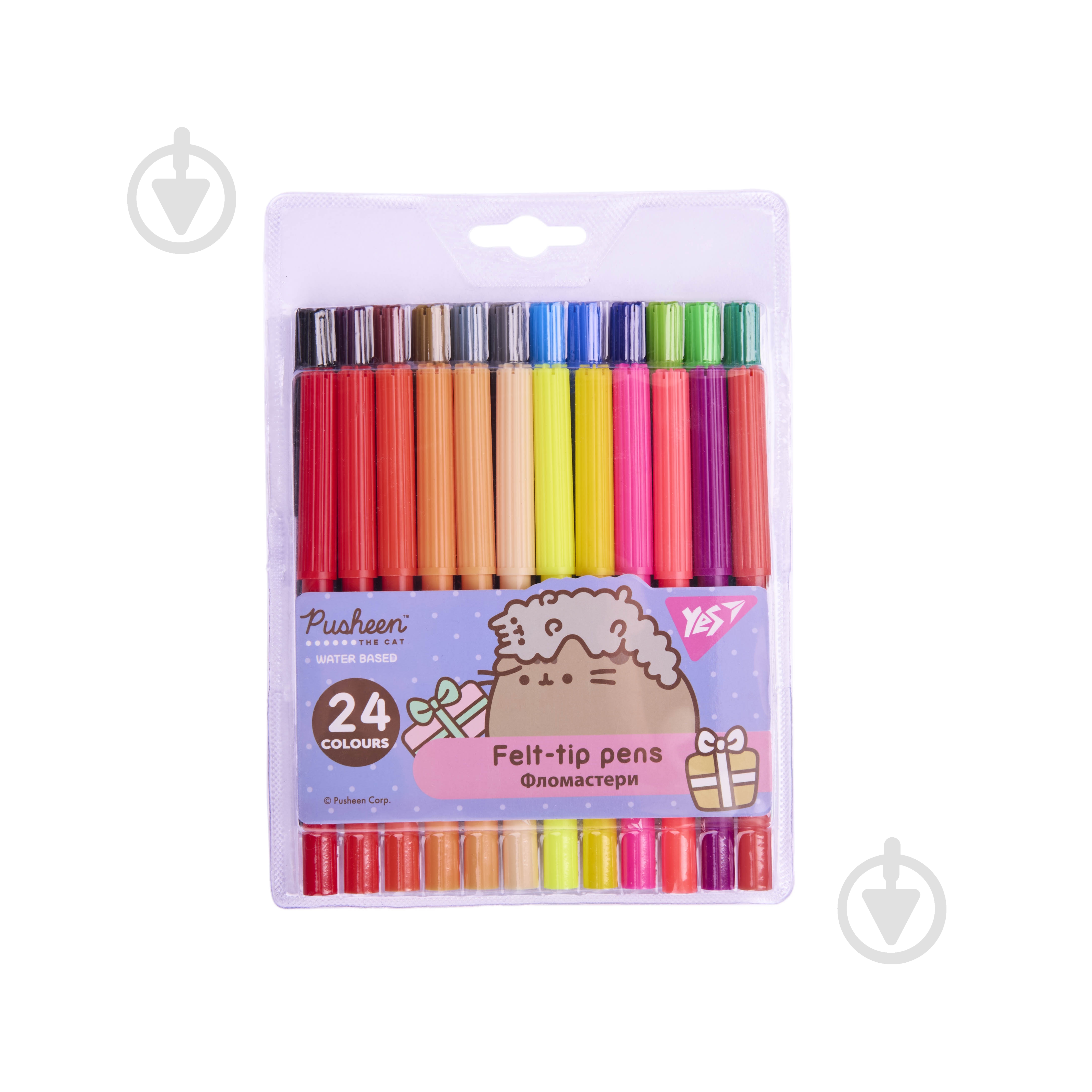 Набір фломастерів Pusheen 24 кольори YES - фото 1 Набір фломастерів Pusheen 24 кольори YES - фото 1