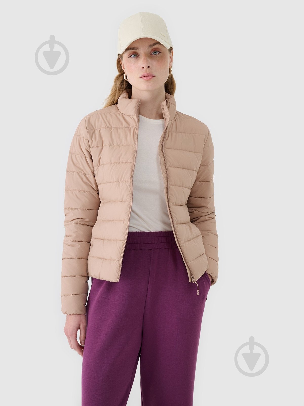 Куртка женская демисезонная 4F DOWN JACKET F533 4FWSS25TDJAF533-83S р.S бежевая - фото 2 Куртка женская демисезонная 4F DOWN JACKET F533 4FWSS25TDJAF533-83S р.S бежевая - фото 2