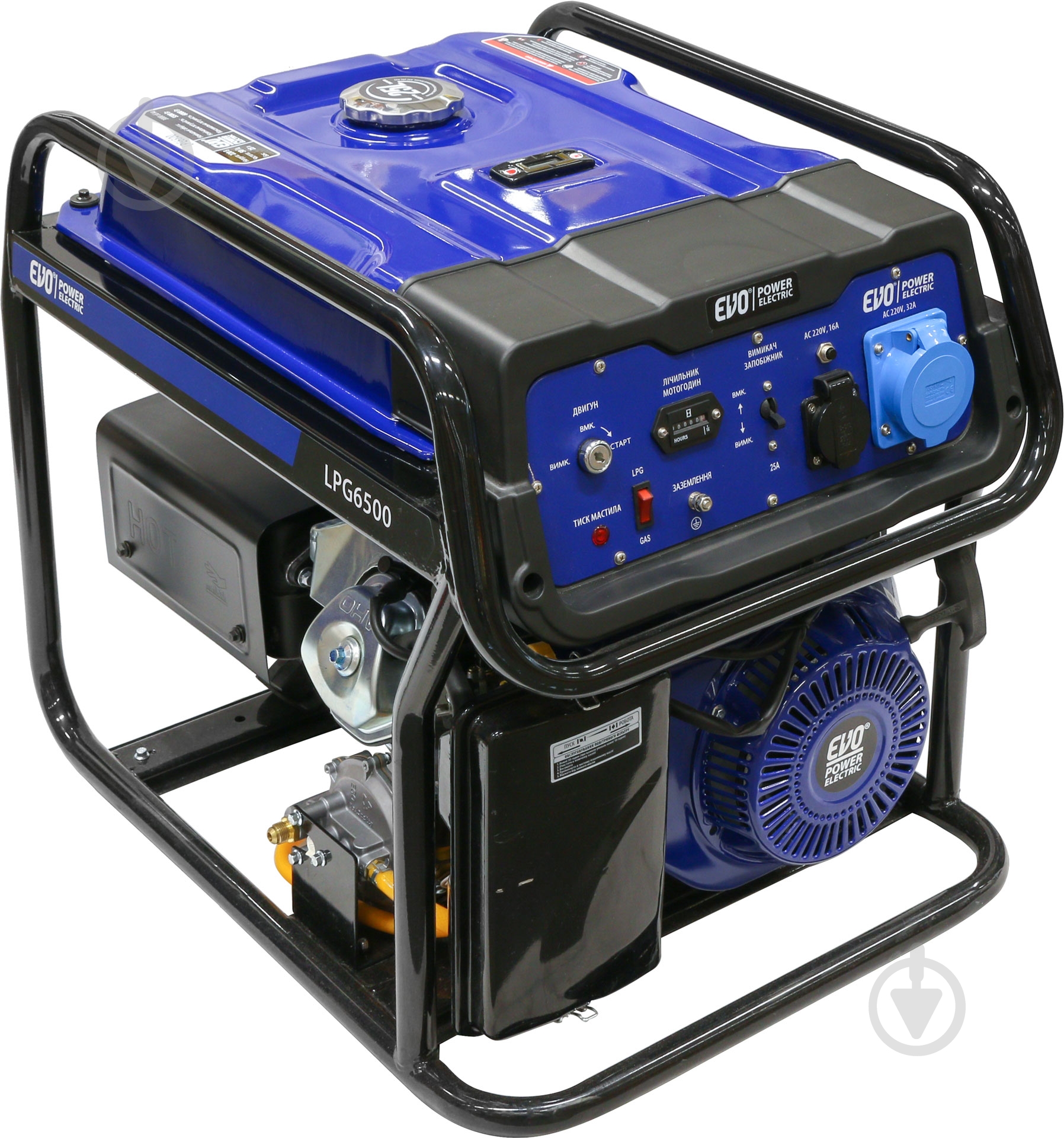 Генератор комбинированный EVO 5,5 кВт / 6 кВт 230 В LPG6500 - фото 1 Генератор комбинированный EVO 5,5 кВт / 6 кВт 230 В LPG6500 - фото 1