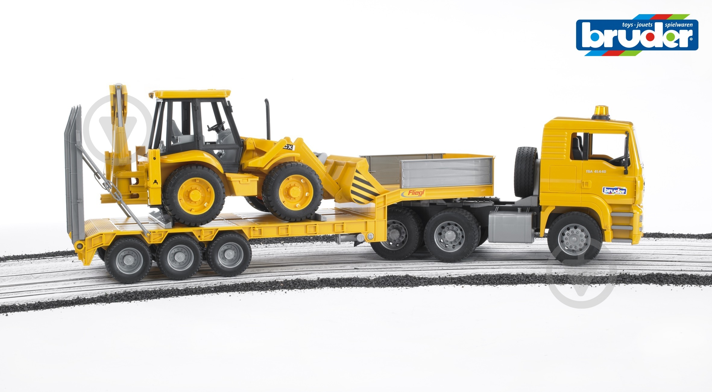 Машинка Bruder тягач MAN з екскаватором 02776 - фото 2