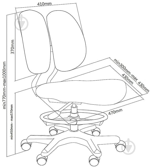 Кресло FunDesk SST6 Blue голубой - фото 2