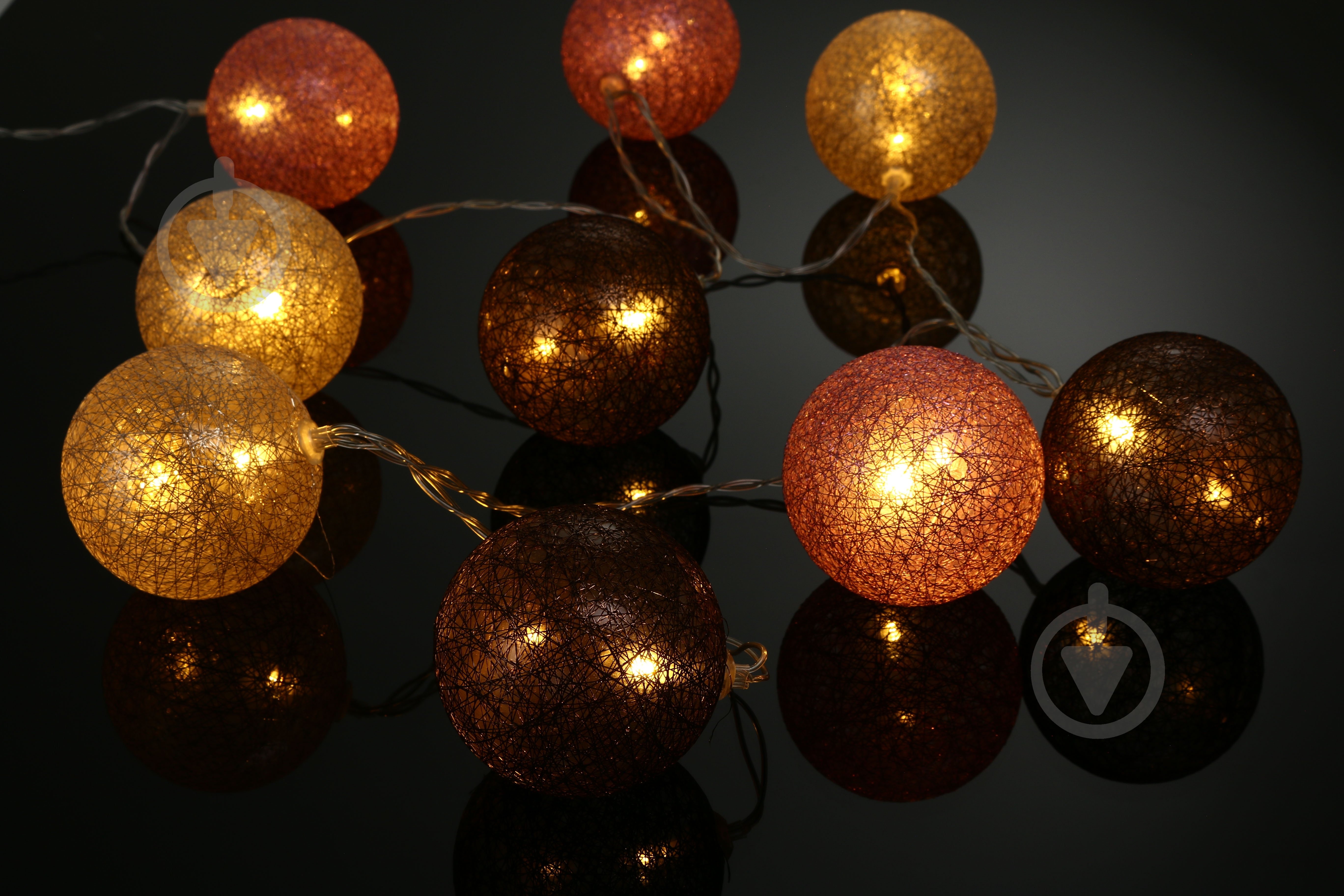 Электрогирлянда линейная Koopman Шарики встроенный светодиод (LED) 10 ламп 1,5 м (AMZ000520) - фото 4 Электрогирлянда линейная Koopman Шарики встроенный светодиод (LED) 10 ламп 1,5 м (AMZ000520) - фото 4