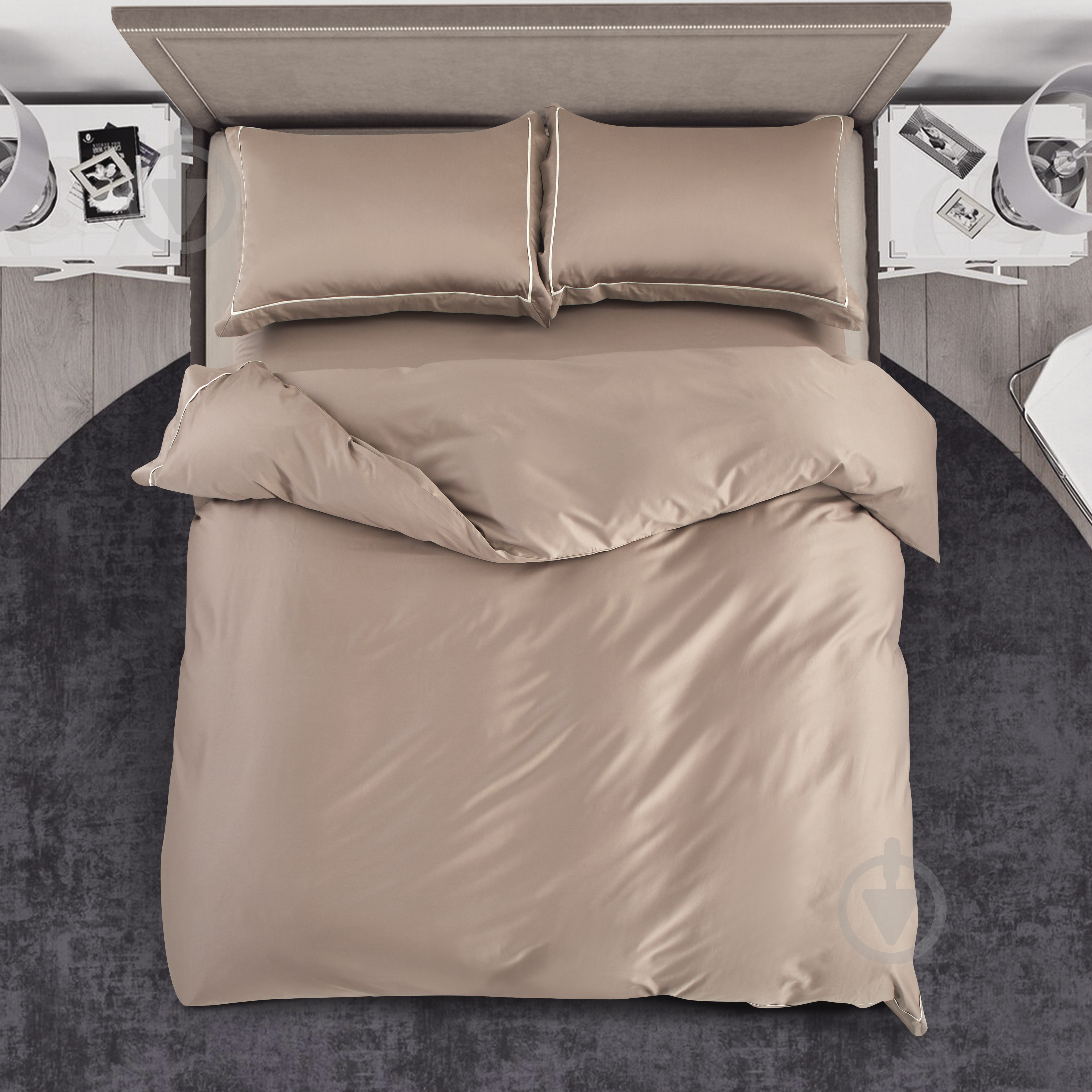 Простынь Solid 240x260 см темно-бежевый La Nuit - фото 3 Простынь Solid 240x260 см темно-бежевый La Nuit - фото 3