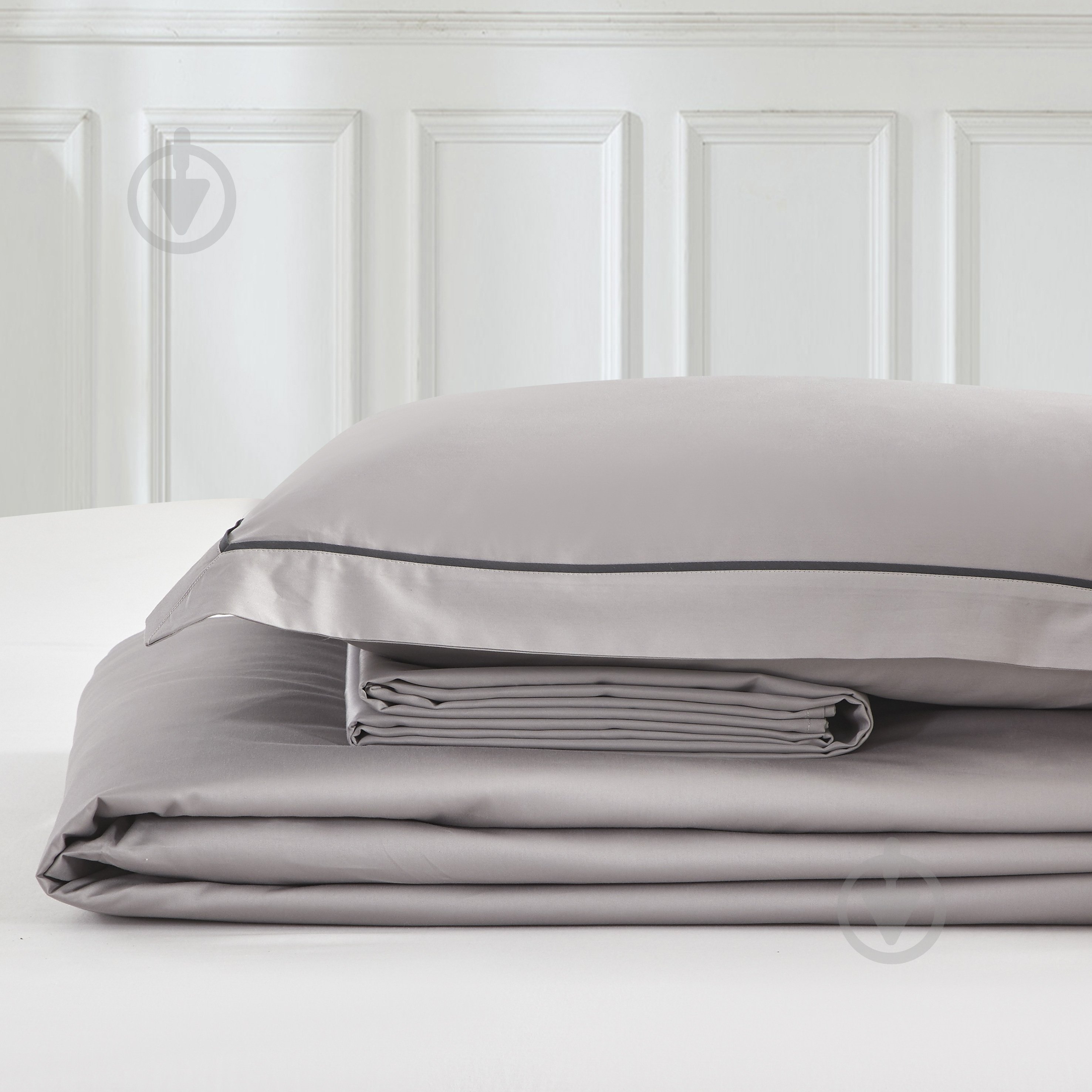 Простынь Solid 240x260 см серый La Nuit - фото 1