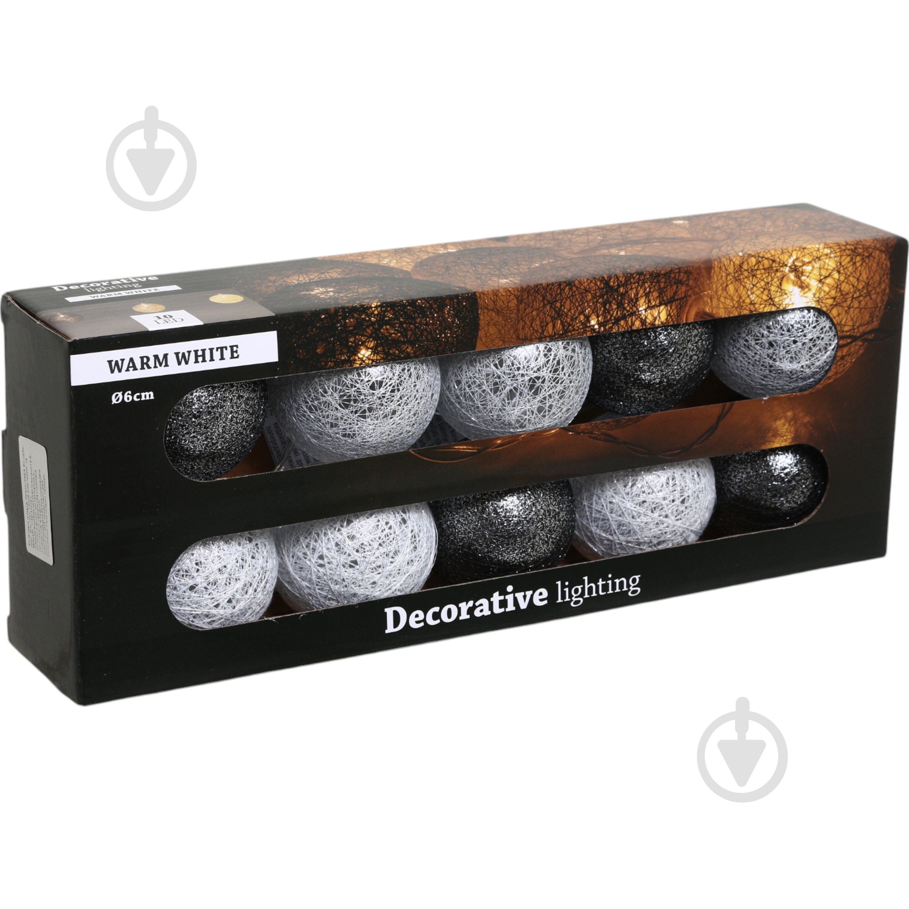 Электрогирлянда светодиодная Koopman Шарики встроенный светодиод (LED) 10 ламп 1,5 м (AMZ000540) - фото 5 Электрогирлянда светодиодная Koopman Шарики встроенный светодиод (LED) 10 ламп 1,5 м (AMZ000540) - фото 5