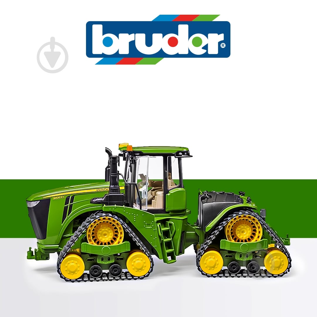 Трактор Bruder John Deere на гусеницях 04055 - фото 2