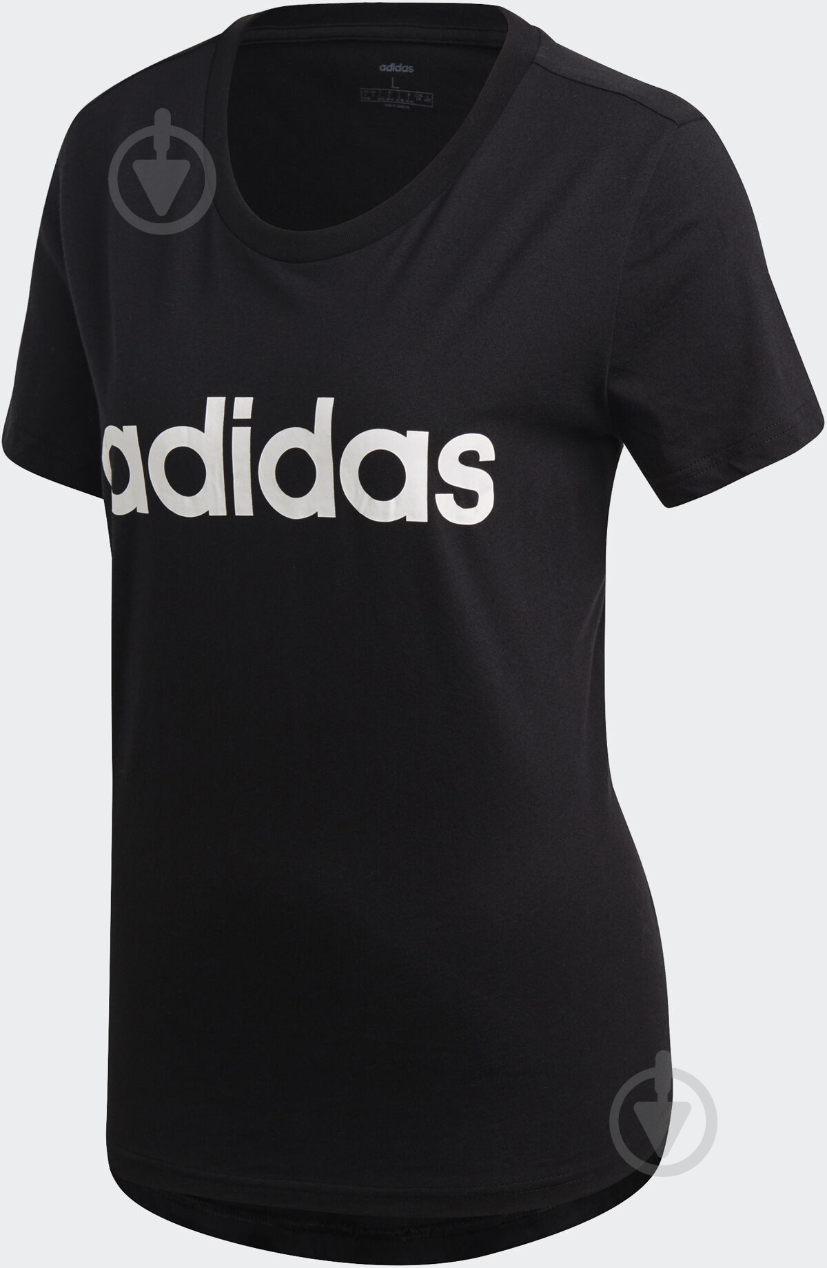 Футболка Adidas W E LIN SLIM T DP2361 р.L черный - фото 1