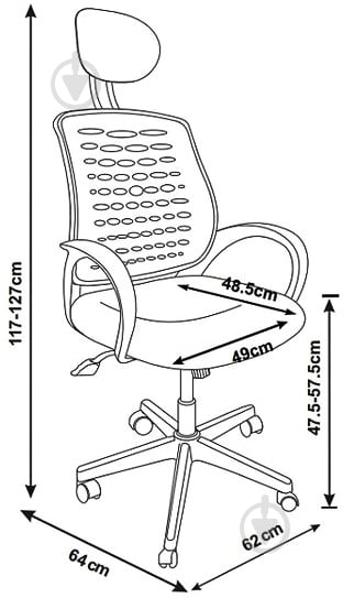 Кресло FunDesk LST5 Blue синий - фото 5
