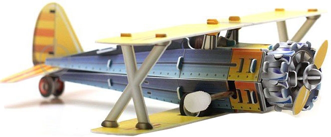 3D-пазл Hope Winning Биплан HWMP-16 - фото 2 3D-пазл Hope Winning Биплан HWMP-16 - фото 2