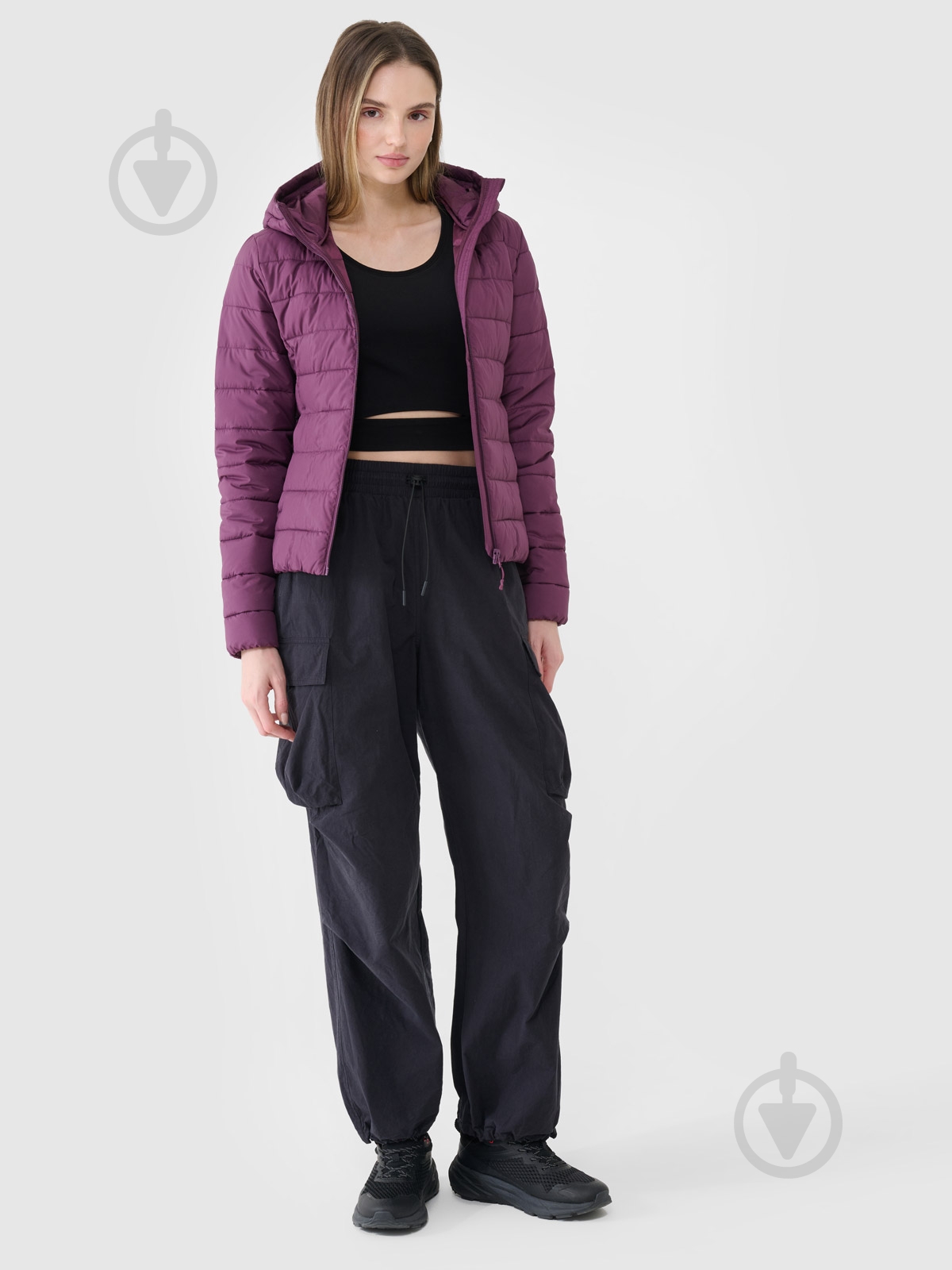 Куртка женская демисезонная 4F DOWN JACKET F534 4FWSS25TDJAF534-50S р.XL фиолетовая - фото 2