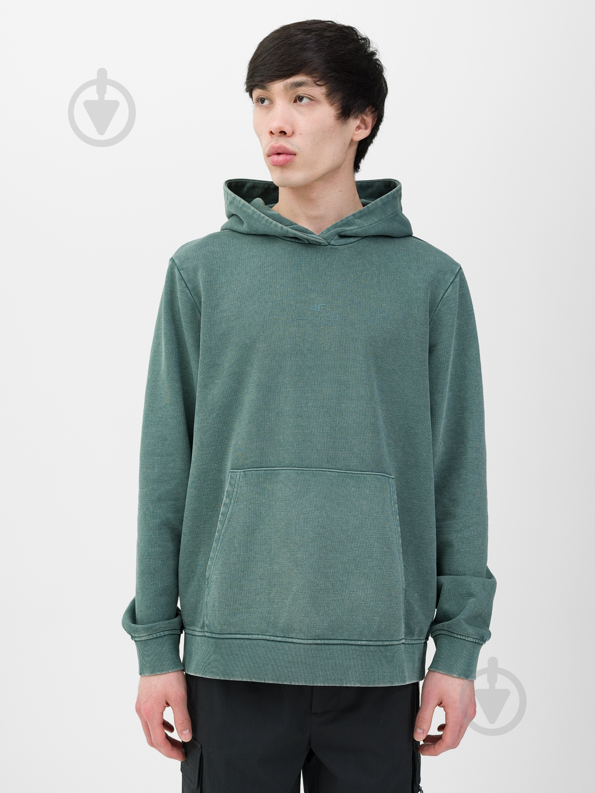 Джемпер 4F SWEATSHIRT M1026 4FWSS24TSWSM1026-44S р.2XL зеленый - фото 1