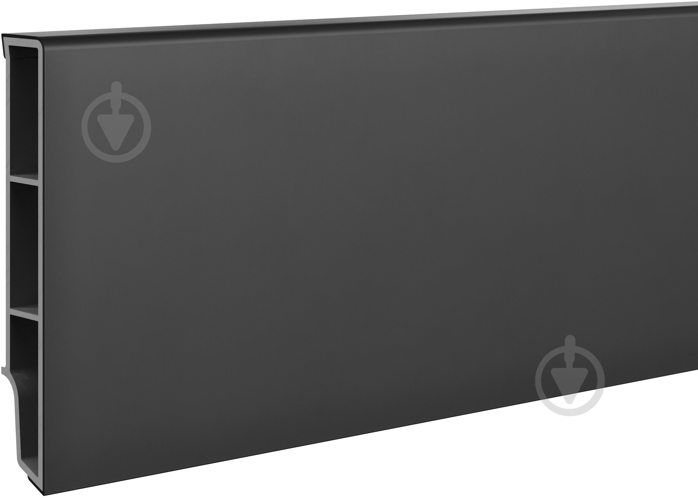 Плинтус PVC Vilo™ Sempla 702 черный 80x14x2400 мм - фото 1 Плинтус PVC Vilo™ Sempla 702 черный 80x14x2400 мм - фото 1