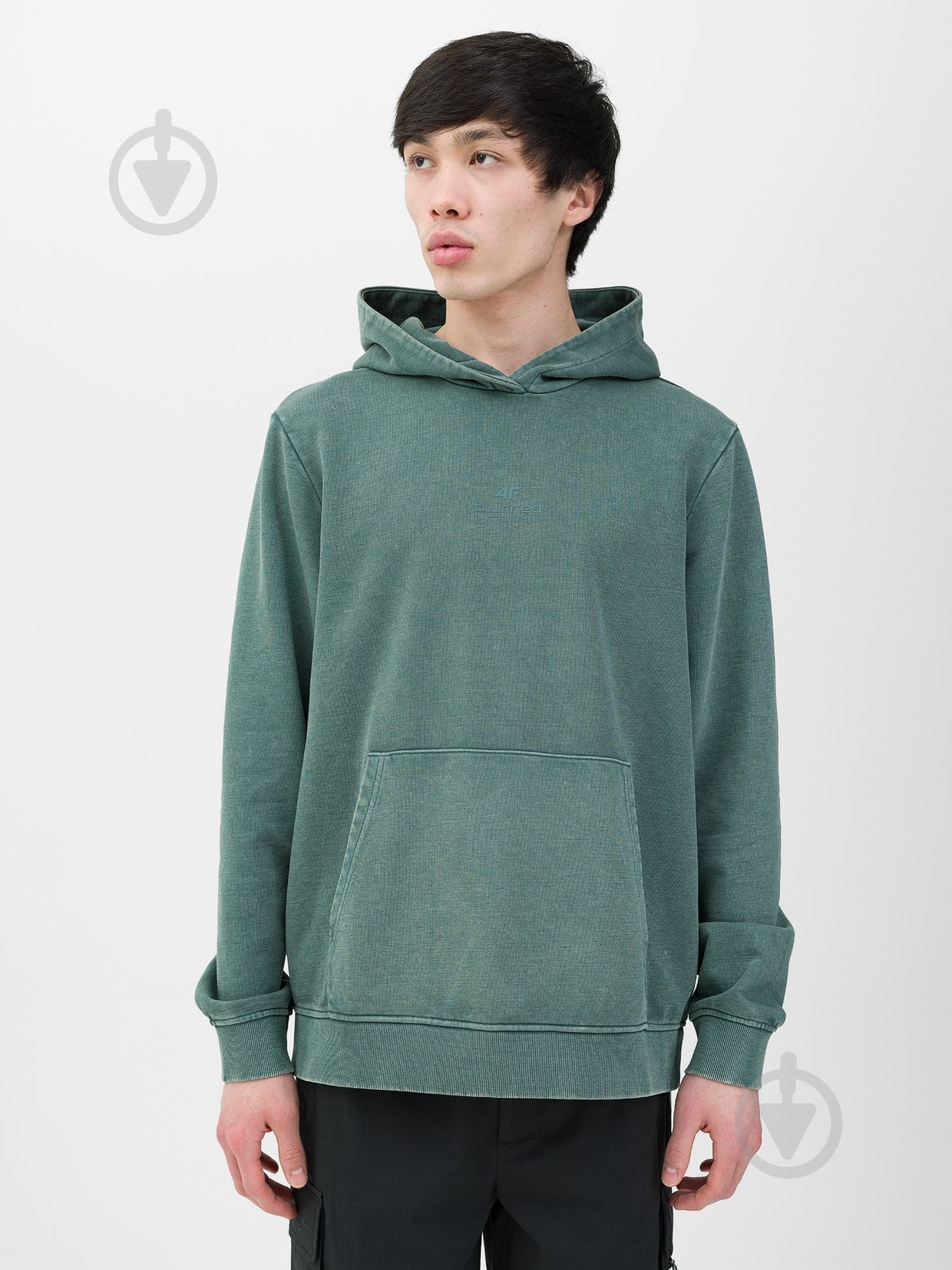 Джемпер 4F SWEATSHIRT M1026 4FWSS24TSWSM1026-44S р.S зеленый - фото 1