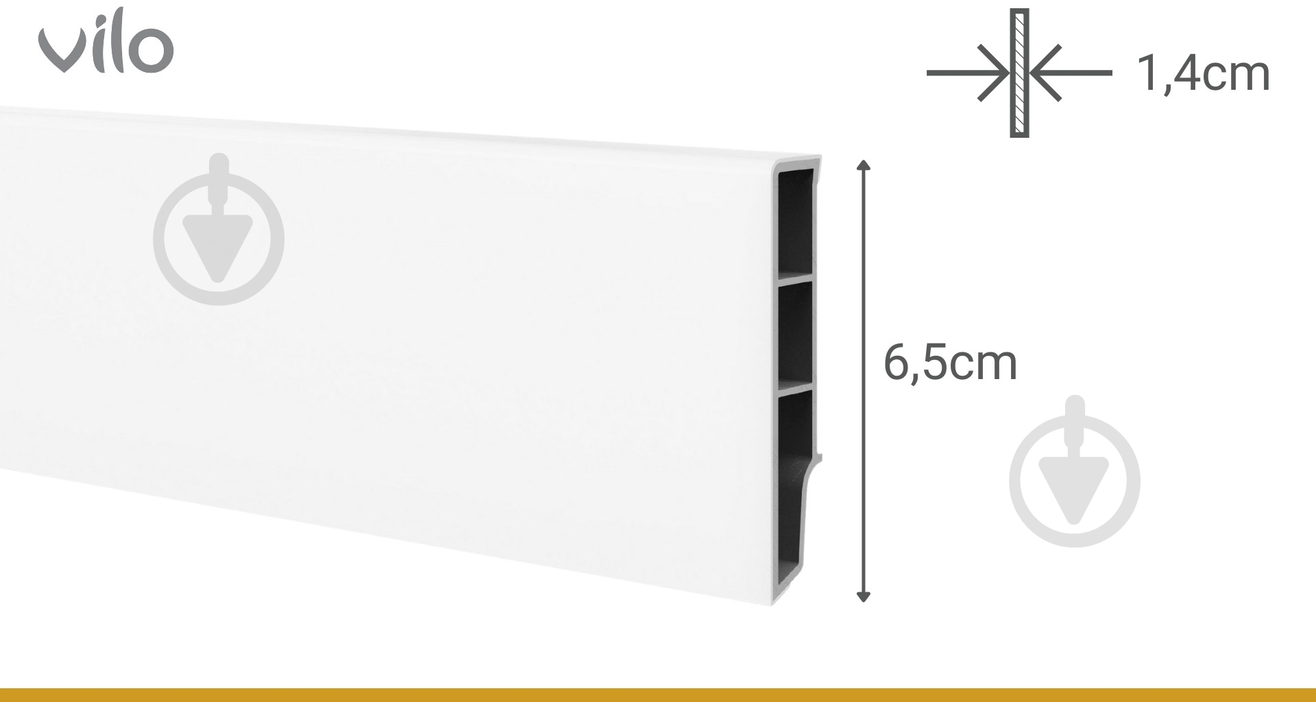 Плинтус PVC Vilo™ Sempla 705 белый 65x14x2400 мм - фото 2 Плинтус PVC Vilo™ Sempla 705 белый 65x14x2400 мм - фото 2