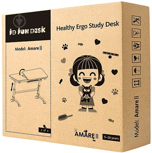 Парта-трансформер FUNDESK Amare II Blue - фото 7