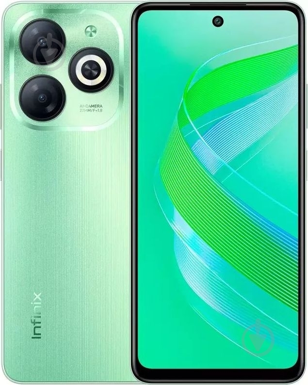 Смартфон Infinix SMART 8 X6525 3/64GB crystal green - фото 1