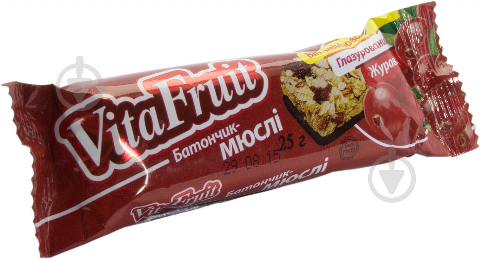 Батончик Vita Fruit Мюсли Клюква 25 г - фото 1 Батончик Vita Fruit Мюсли Клюква 25 г - фото 1