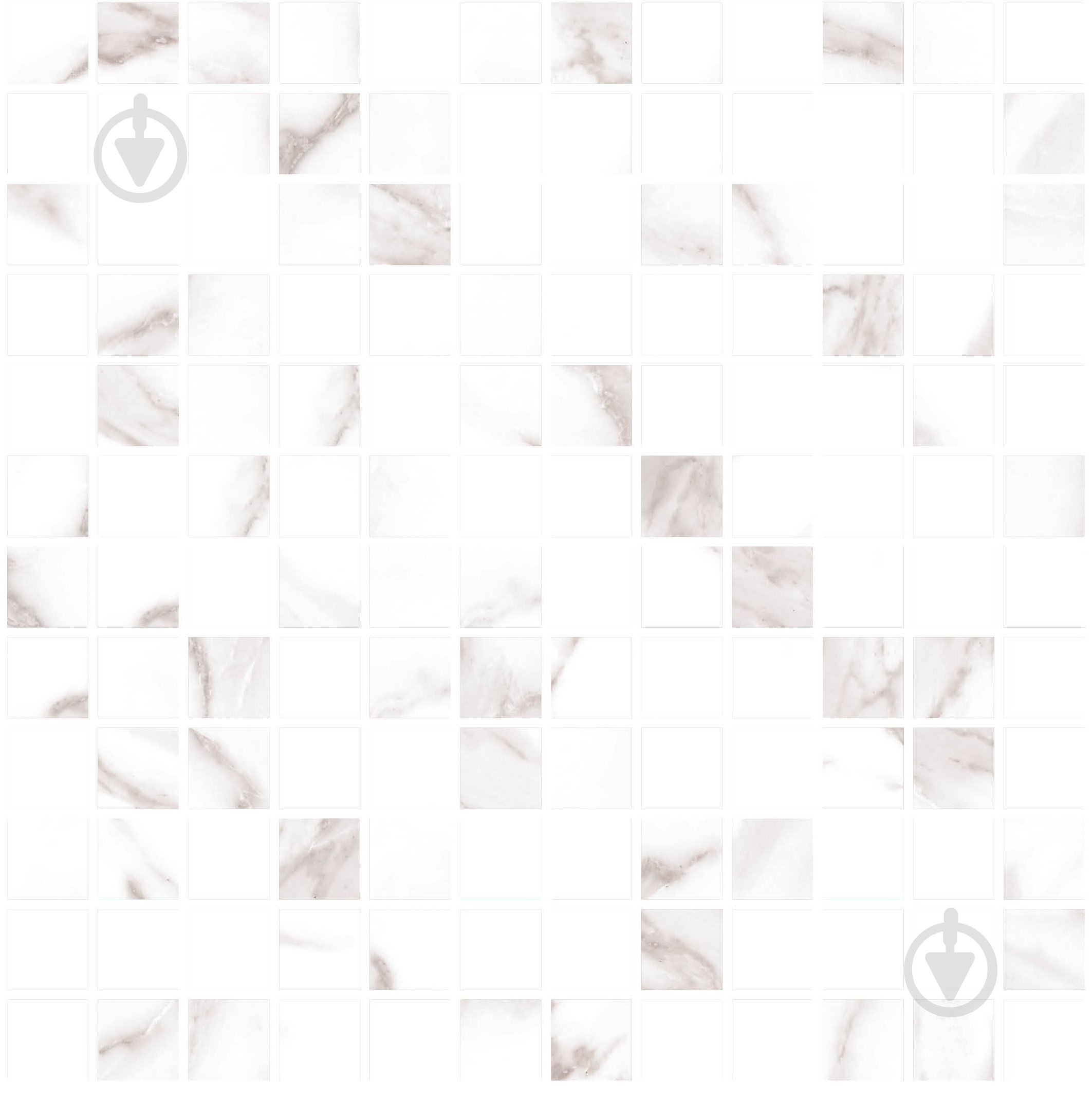 Мозаїка Allore Group Cassana White MOS M 23x23x8,5 R Satin - фото 1