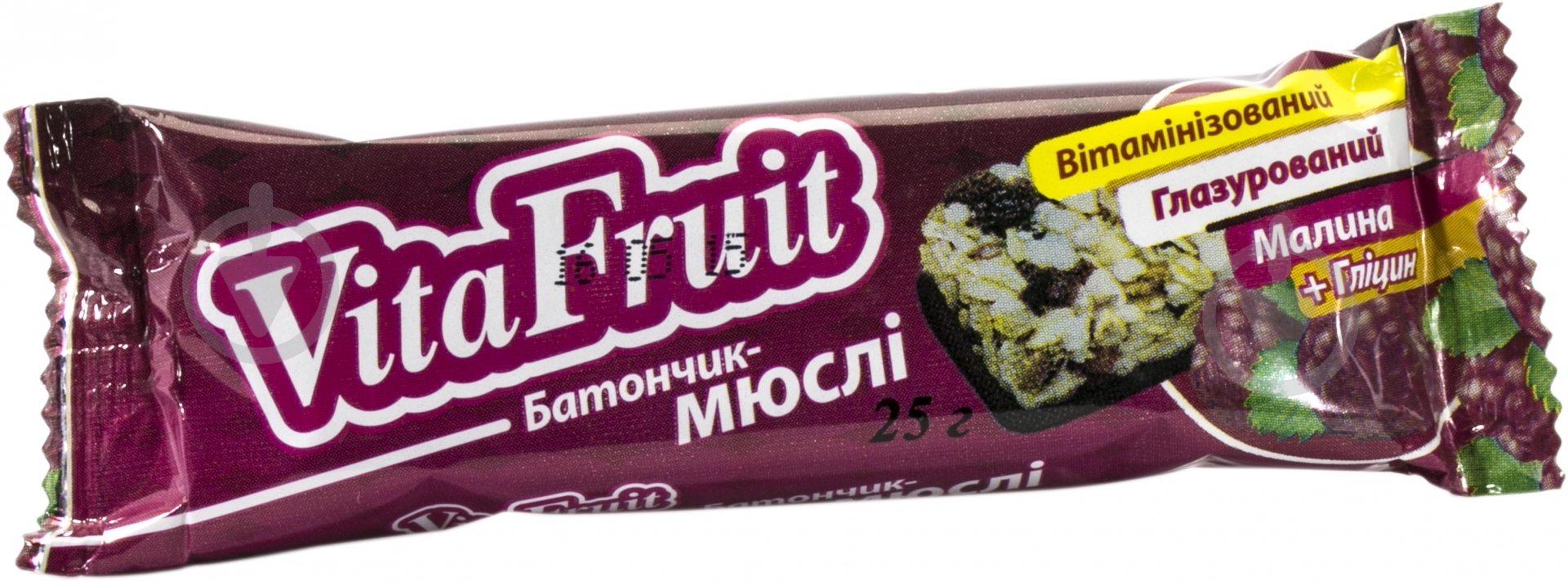 Батончик Vita Fruit Мюслі Малина 25 г - фото 1 Батончик Vita Fruit Мюслі Малина 25 г - фото 1