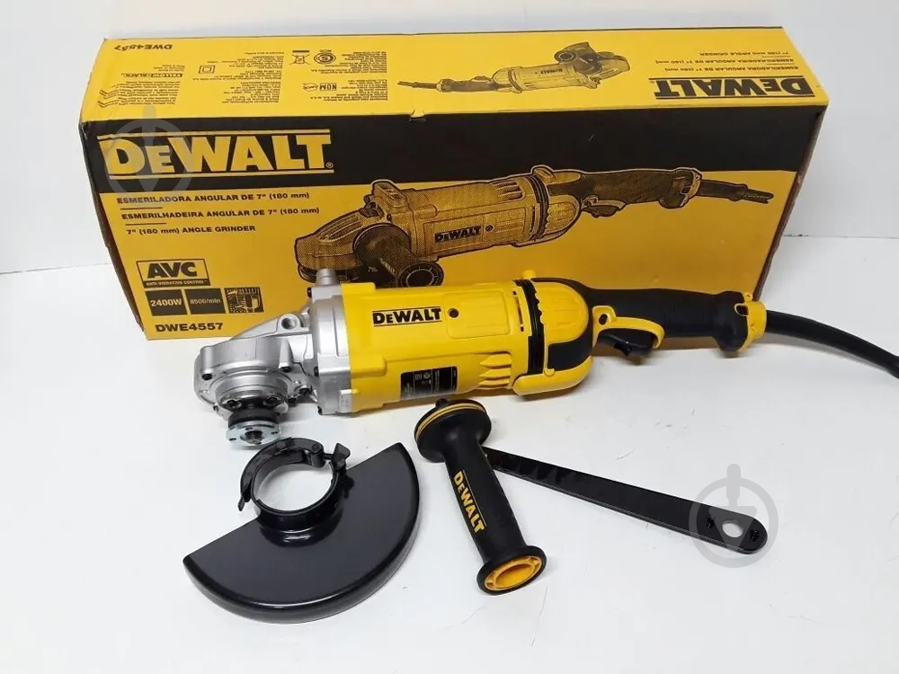Болгарка (угловая шлифмашина) DeWalt DWE4557 - фото 2