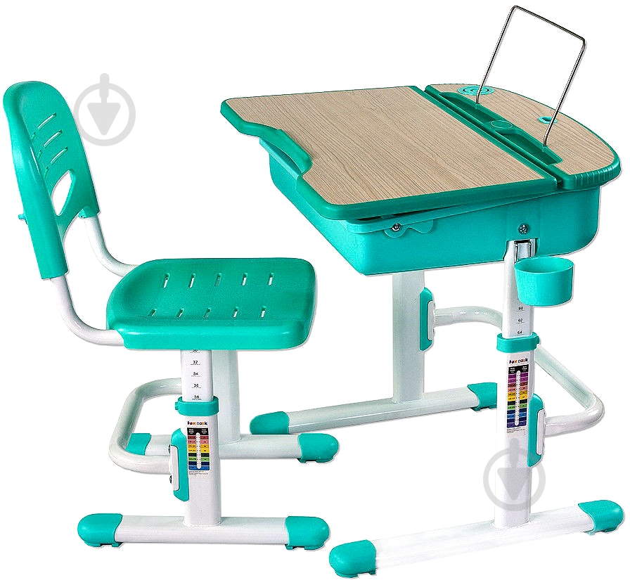 Комплект парта і стул-трансформер FUNDESK Capri Green - фото 4
