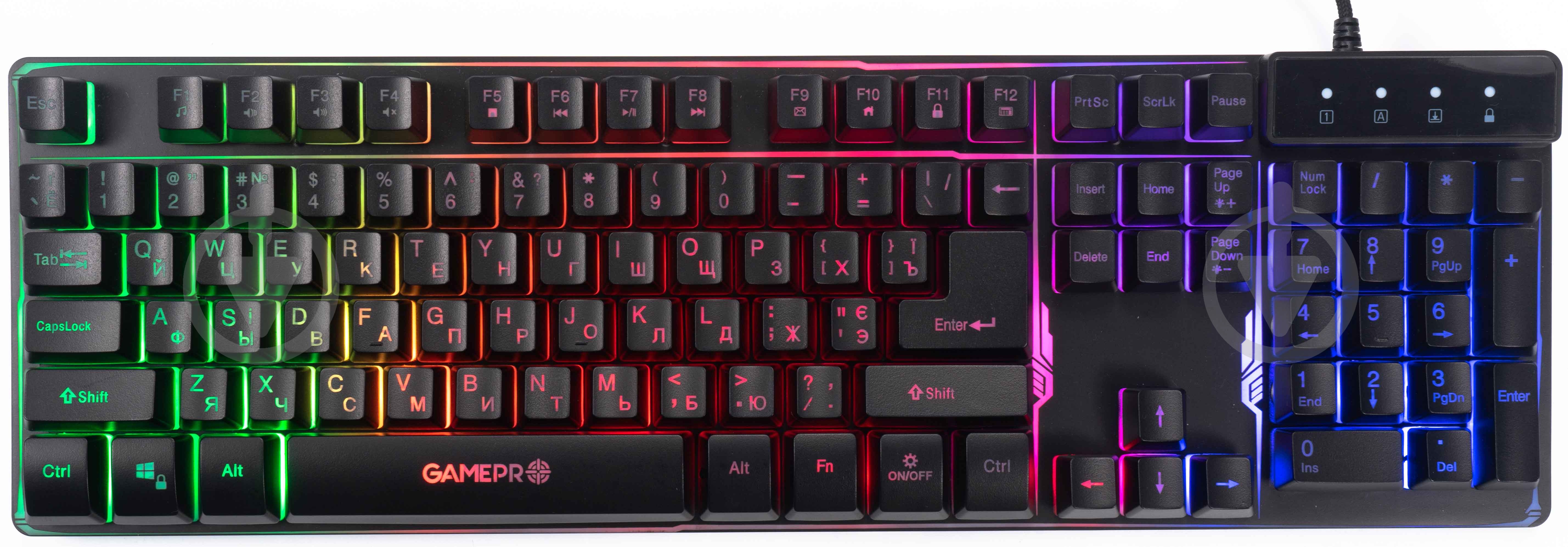 Клавиатура игровая GamePro Nitro+ USB (GK576) black - фото 1